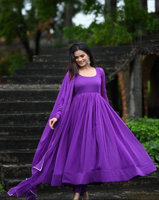 PURPLE ANARKALI