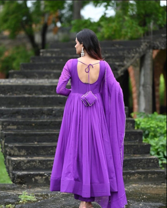 PURPLE ANARKALI