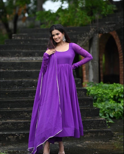 PURPLE ANARKALI